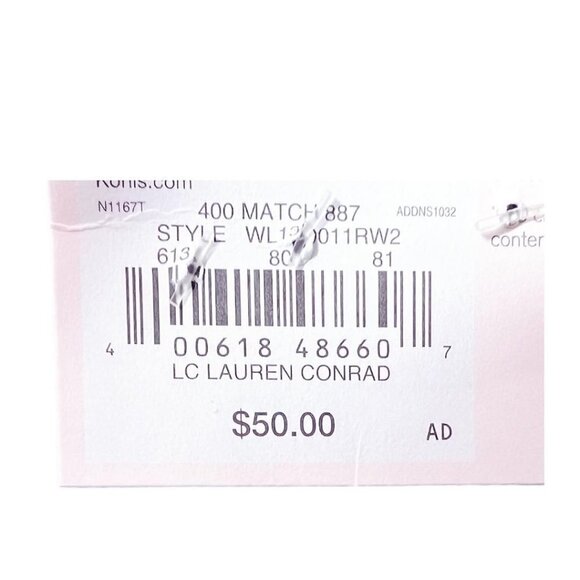 LC Lauren Womens Mid Rise Med Wash Raw Hem Denim Skinny Jeans Sz 8 New - Picture 6 of 7